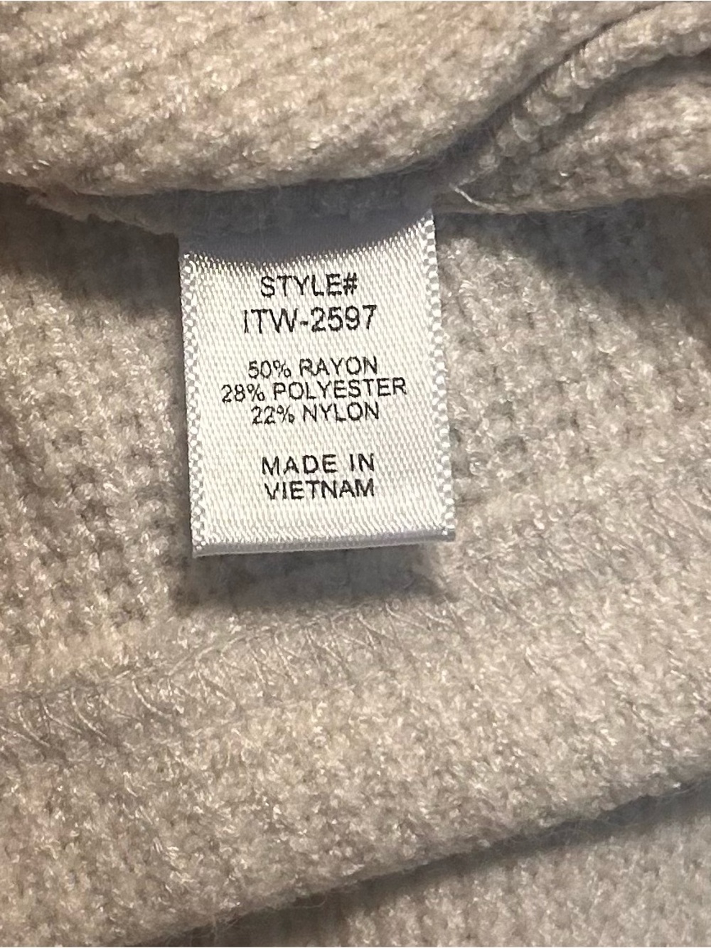 NWOT Zenana Outfitters Neutral Waffle-Knit Two-Piece Set in Light Beige - Picture 5 of 5